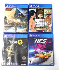 SONY CUH-1215A PS4 CONSOLE BUNDLE w/ CONTROLLER & 4 GAMES: GTA TRILLOGY, ETC.